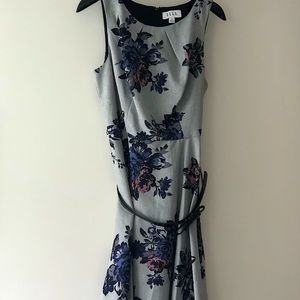 A-line dress with belt